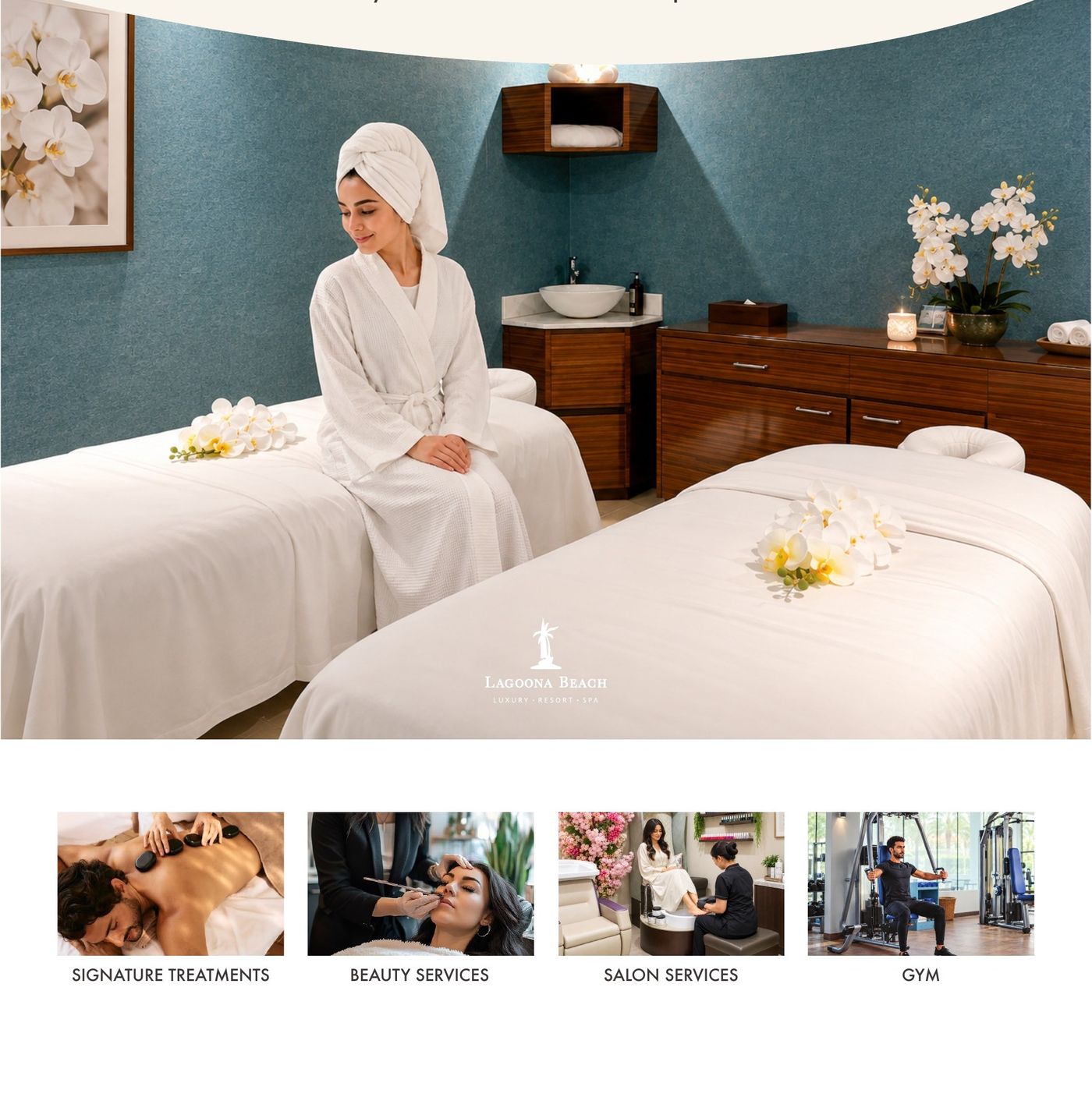 Guest relaxing on a treatment bed at Haven Spa & Salon.